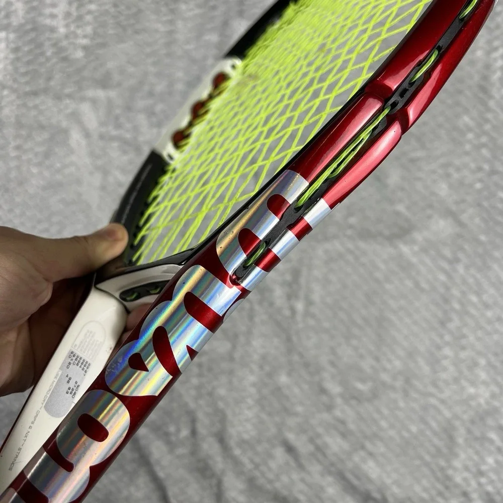Wilson nCode n5 Force Tennis Racquet 4 1/2 Grip Adult Racket Strung Red Black